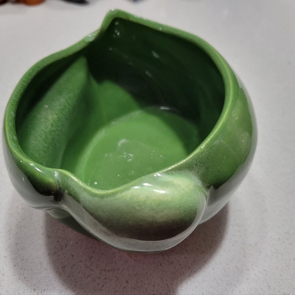 HORTON CERAMICS 505 TEXAS 1950s Vegetable Green ceramic pottery dish VTG - Picture 4 of 12